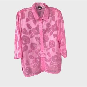 Sheer/chiffon Vintage Blouse